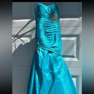 Turquoise formal gown